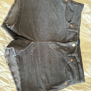 GAP Metallic Gray Denim Shorts